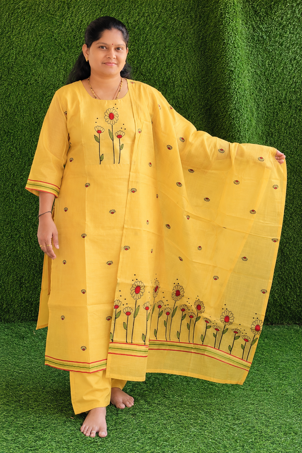 JAMDANI SILK DRESS